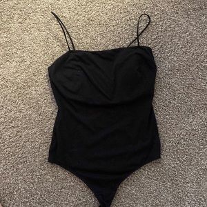 H&M black spaghetti strap body suit